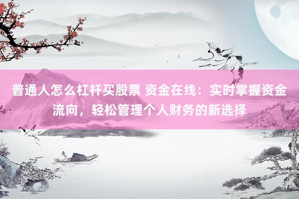 普通人怎么杠杆买股票 资金在线：实时掌握资金流向，轻松管理个人财务的新选择