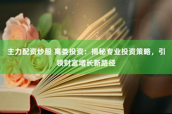 主力配资炒股 离娄投资：揭秘专业投资策略，引领财富增长新路径