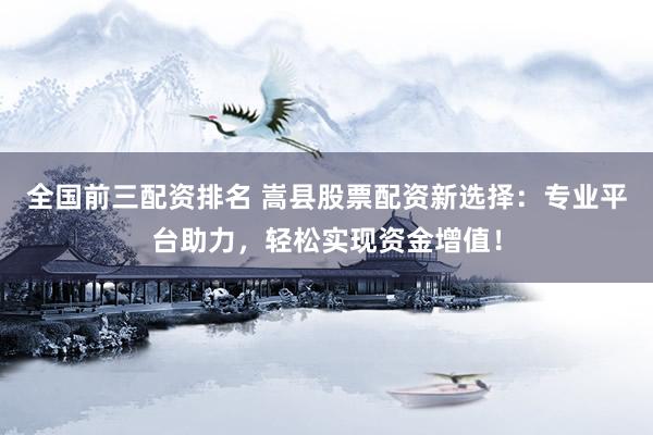 全国前三配资排名 嵩县股票配资新选择：专业平台助力，轻松实现资金增值！
