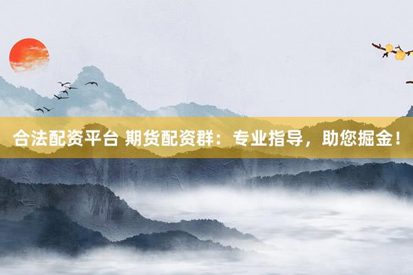 合法配资平台 期货配资群：专业指导，助您掘金！