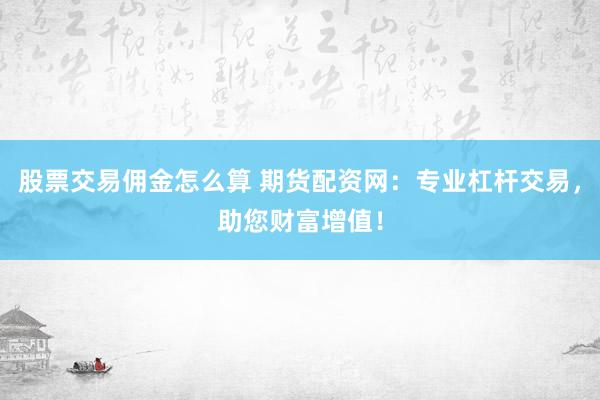 股票交易佣金怎么算 期货配资网：专业杠杆交易，助您财富增值！