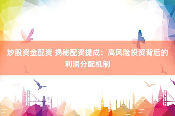 炒股资金配资 揭秘配资提成：高风险投资背后的利润分配机制