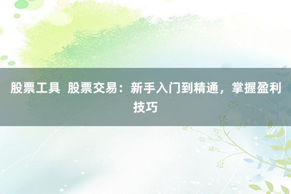 股票工具  股票交易：新手入门到精通，掌握盈利技巧