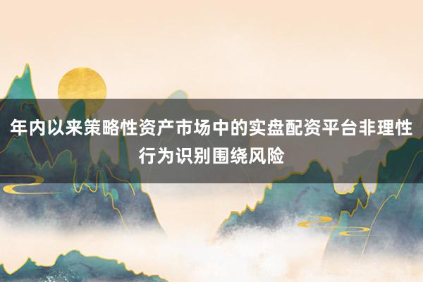 年内以来策略性资产市场中的实盘配资平台非理性行为识别围绕风险