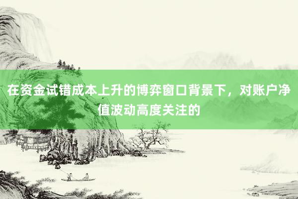 在资金试错成本上升的博弈窗口背景下，对账户净值波动高度关注的
