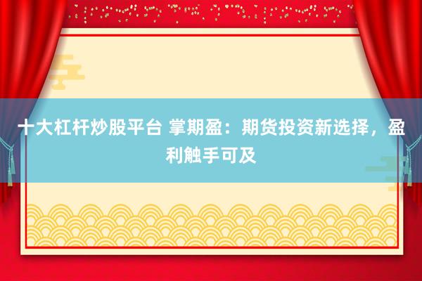 十大杠杆炒股平台 掌期盈：期货投资新选择，盈利触手可及
