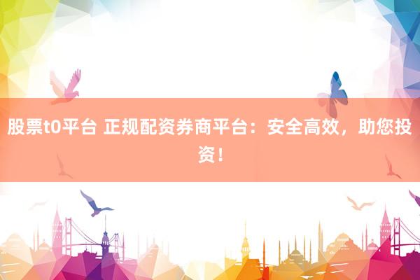 股票t0平台 正规配资券商平台：安全高效，助您投资！